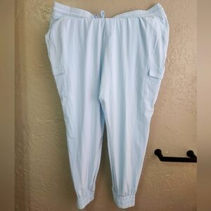 Kindred Bravely - Maternity Light Blue Cargo Joggers